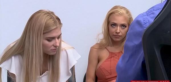  Honey Blossom, Nikki Peach In Strip Search on Mom And Daughter
